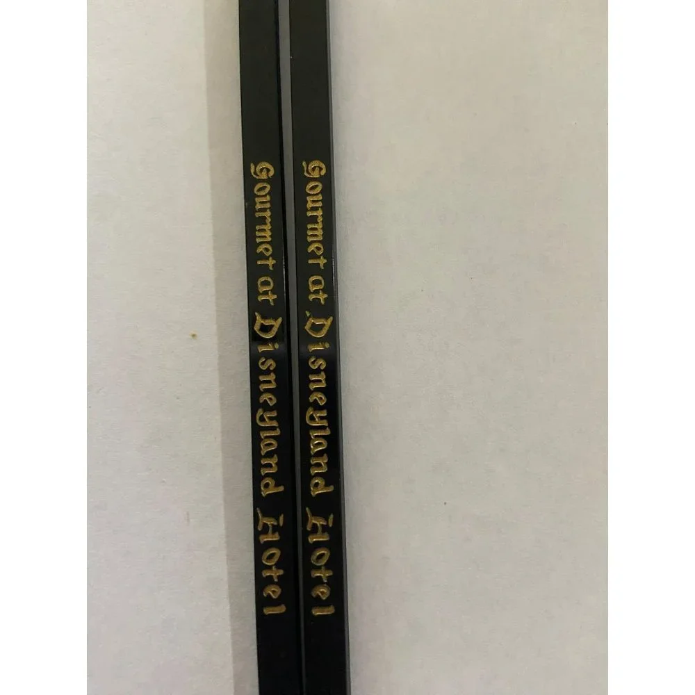 Vintage Gourmet Of Disney Set of Black Swizzle Sticks‎